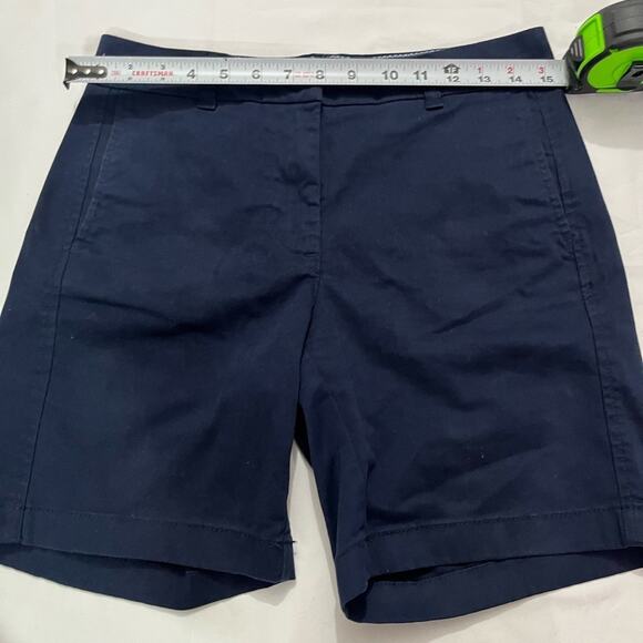 J.Crew Navy Blue Chino Pockets Casual Summer Formal Preppy Solid Shorts Size 2 - Picture 8 of 8